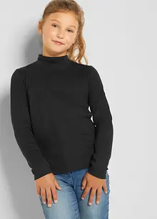 Lot de 2 T-shirts fille à col roulé coton, bonprix