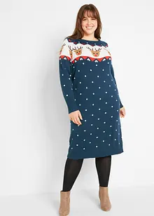 Robe de Noël en maille renne, bonprix