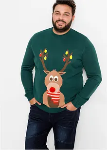 Pull avec motif de Noël, bonprix