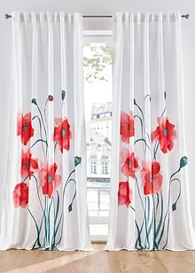 Panneau microfibre à imprimé coquelicots (1 pce), bonprix