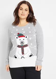 Pull de Noël en maille, bonprix