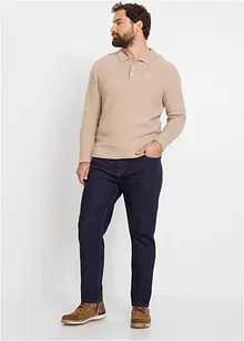 Jean multi-stretch avec empiècement taille confortable, Regular Fit Straight, bonprix