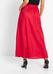 Jupe longue en viscose avec taille élastique et lien à nouer, bonprix