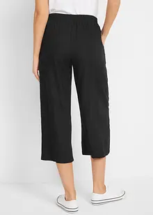 Pantalon 3/4 en viscose avec tour de taille élastique, bonprix