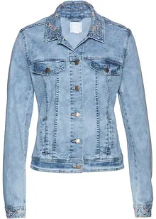 Veste en jean avec broderie, bonprix