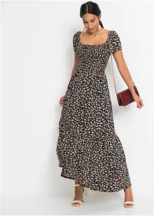 Robe longue imprimée en viscose, bonprix