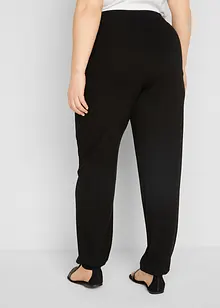 Pantalon en jersey léger avec ceinture confortable et chevilles élastiques, bonprix