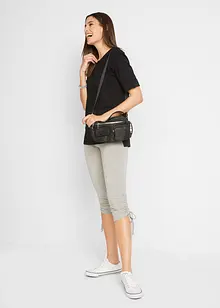 Lot de 2 leggings corsaire avec fronces, bonprix