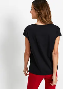 T-shirt avec inscription à sequins, bonprix