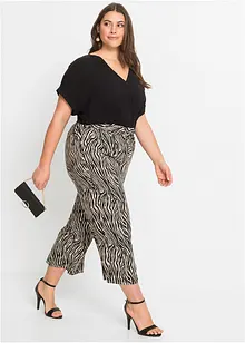 Jupe-culotte imprimée en viscose, bonprix