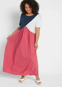 Robe longue en jersey, color block, bonprix