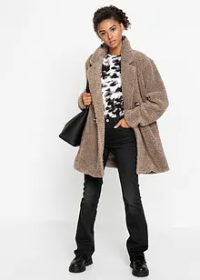 Manteau court oversize aspect laine, bonprix