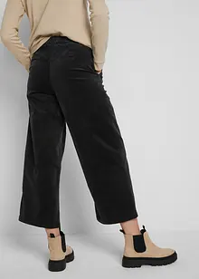 Jupe-culotte en velours côtelé stretch avec taille haute confortable, longueur 7/8, bonprix