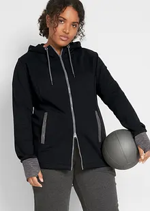 Veste sweat à capuche, manches longues, bonprix