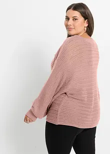 Pull en maille ajourée oversize, bonprix