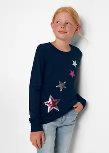 Pull en maille à paillettes, bonprix