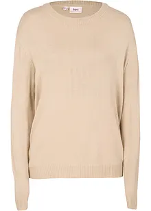 Pull en maille avec encolure ronde, bonprix