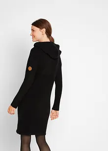 Robe en maille à capuche, bonprix