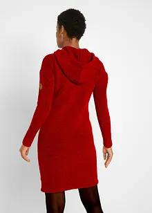 Robe en maille à capuche, bonprix