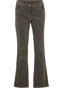 Pantalon stretch en velours côtelé, Bootcut, bonprix