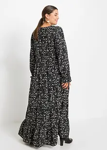 Robe longue imprimée en viscose, bonprix