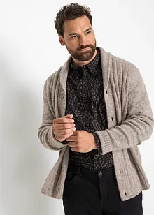 Gilet en maille aspect côtelé, bonprix