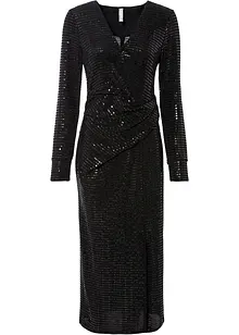 Robe à paillettes, taille courte, bonprix