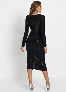 Robe à paillettes, taille courte, bonprix