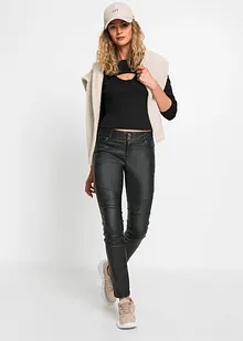 Pantalon avec détails biker, bonprix