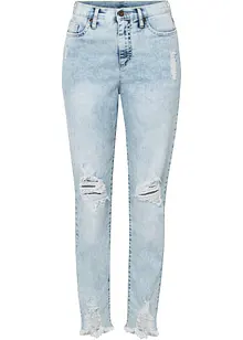 Jean Mom taille haute avec effets destroy, bonprix