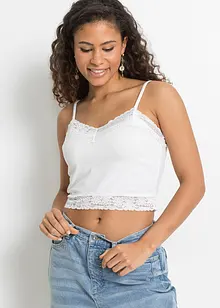 Lot de 2 tops cropped avec dentelle , RAINBOW