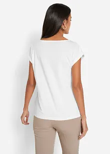 T-shirt coton et soie, bonprix