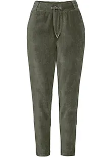 Pantalon en velours côtelé avec taille élastiquée, bonprix