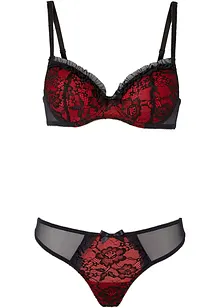 Soutien-gorge avec coques et armatures + string (Ens. 2 pces.), bonprix