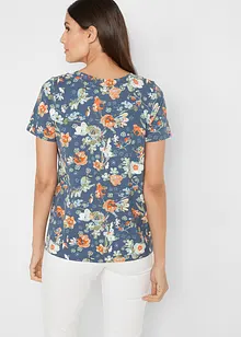 T-shirt en coton avec imprimé, manches courtes, bonprix