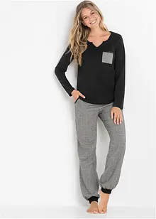 Pyjama avec pantalon en flanelle, bonprix