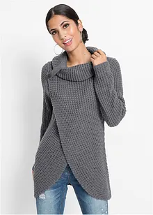 Pull en maille avec boutons, bonprix