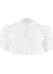 Blouse Dirndl à dentelle ajourée, bonprix