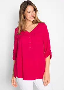 Blouse à col V et manches longues, bonprix