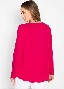 Blouse à col V et manches longues, bonprix