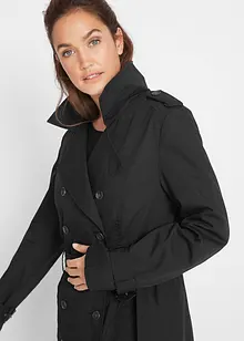 Trench-coat long ceinturé à la taille, bonprix