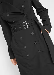 Trench-coat long ceinturé à la taille, bonprix