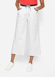 Jupe-culotte coton paper touch avec taille confortable, bonprix