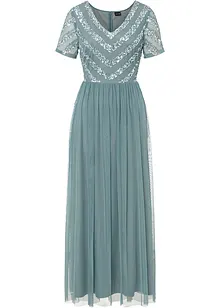 Robe longue brodée de sequins, bonprix