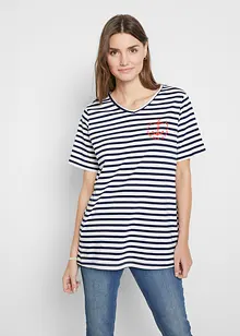 T-shirt coton manches mi-longues, bonprix