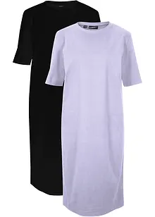 Lot de 2 robes T-shirt, oversized, bonprix