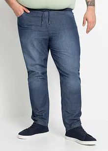 Lot de 2 jeans à taille élastiquée Classic Fit en denim estival, bonprix