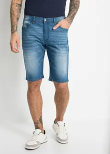 Bermuda en jean extensible avec entrejambe renforcé, Regular, bonprix
