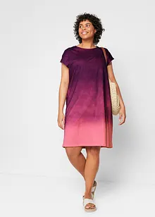 Robe T-shirt avec dégradé de couleur, bonprix