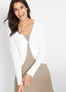 Gilet court en maille de viscose mélangée, bonprix